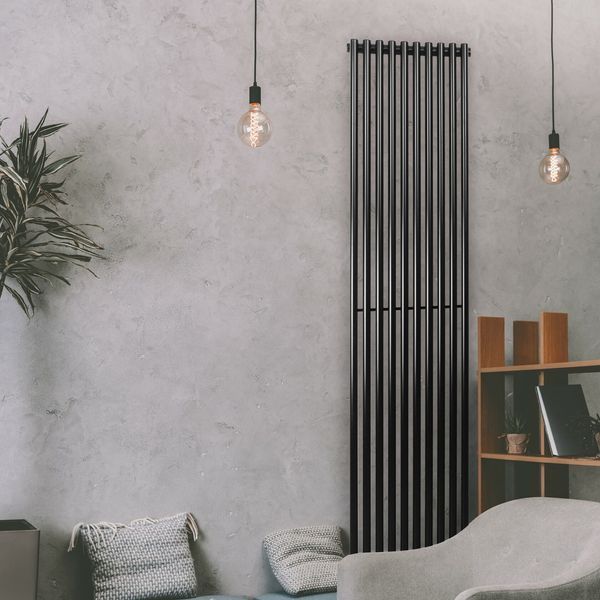 Радиатор вертикальный Betatherm Praktikum 1800мм/387мм (Черный) PV 1180/10 9005M 99 фото