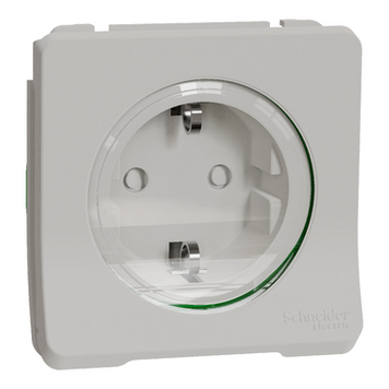 Вставка розетки силової, 16А, 2К+З зі шторками Mureva Styl, IP55,Білий, Schneider Electric MUR39134 MUR39134 фото