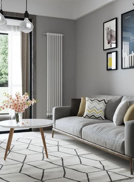 Радиатор вертикальный Instal Project Tubus 2 1800/394 (Белый) TUB2-180/8-D50-C34 фото