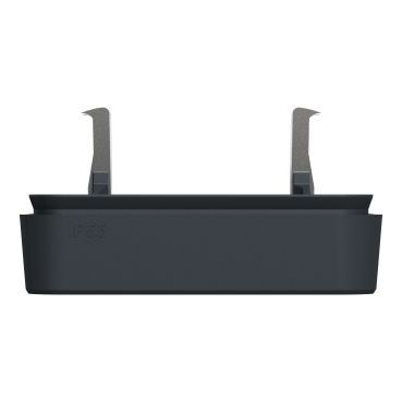 Рамка для внутреннего монтажа 1-постовая с зажимами Mureva Styl, IP55, Черный, Schneider Electric MUR34108 MUR34108 фото
