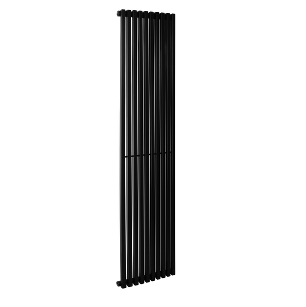 Радіатор вертикальний Betatherm Quantum 1800мм/405мм бокове підк. (Чорний) BQ 1180/10 9005M 34 фото