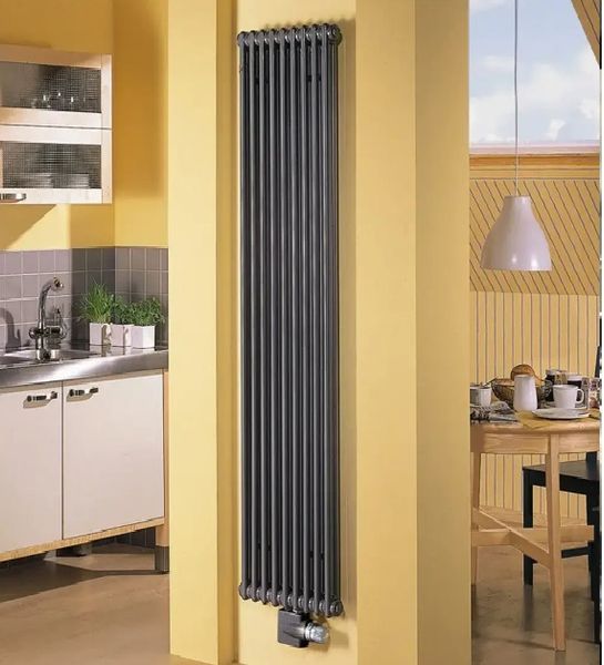 Радіатор вертикальний з боковим під'єднанням Zehnder Charleston 2180/10 (Чорний) Charleston 2180/10   фото