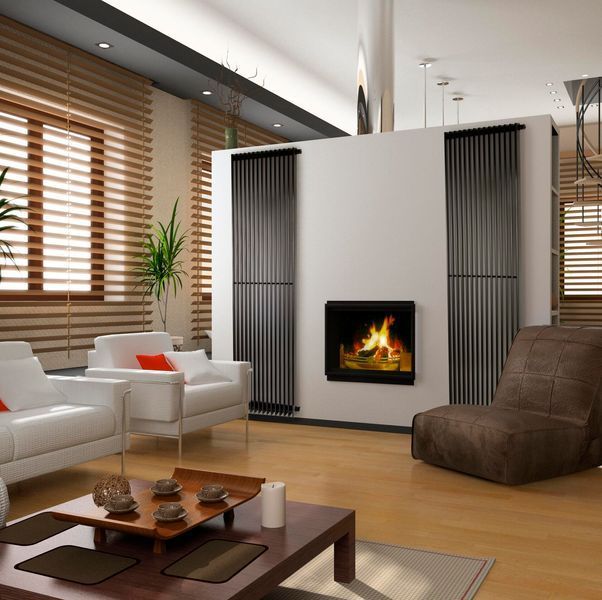 Радіатор вертикальний Betatherm Metrum 1800мм/465мм (Чорний) BM6 1180-30/15 9005M 99 фото